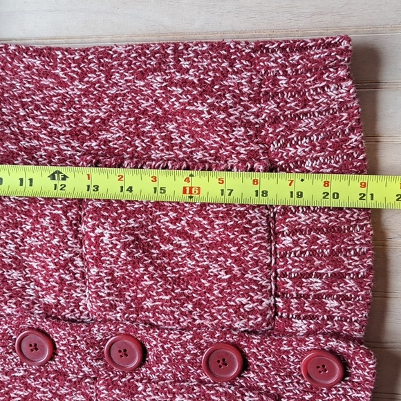 Mossimo Vintage Cotton Blend Cropped Front Pockets Causal Knit Cardigan Sweater - Picture 12 of 12